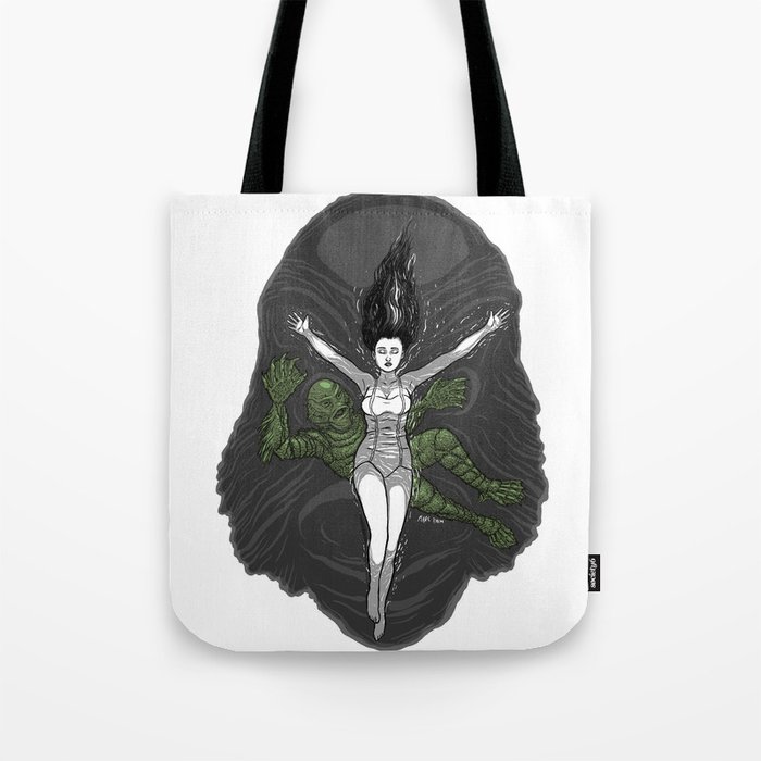 Swimming with the Creature Tote Bag