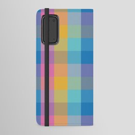 Summer Rainbow Plaid Pattern Android Wallet Case