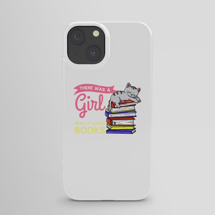 Cats And Books Reading Gift For Reader Bookworm iPhone Case