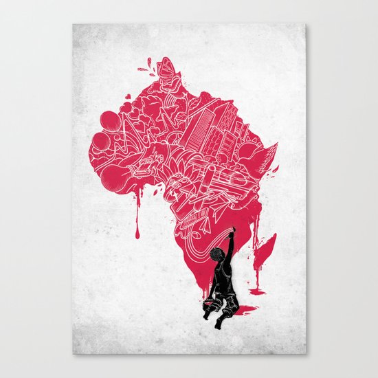 RE | Draw AFRIKA Canvas Print