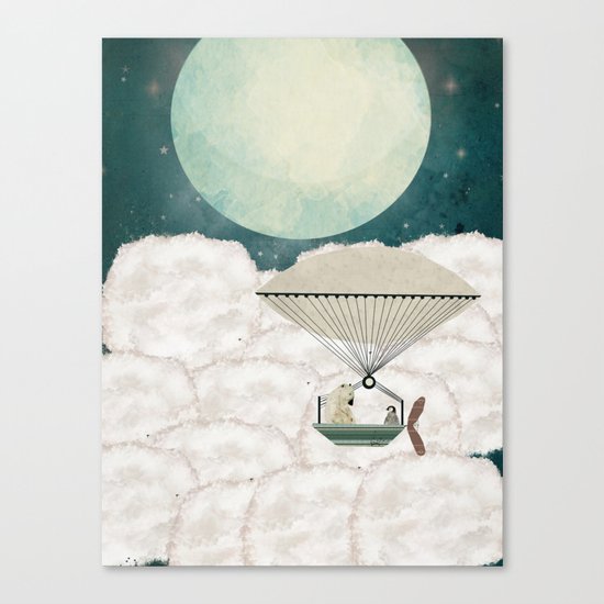 arctic explorers Canvas Print