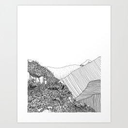 Mountain Layers  Art Print