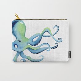 Watercolor Octopus Carry-All Pouch