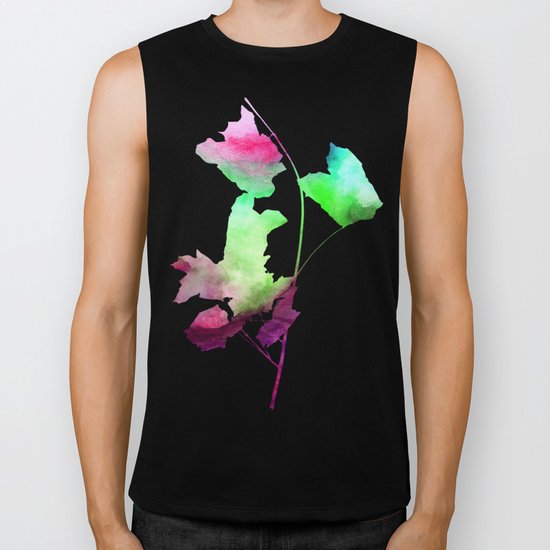 Maple_Watercolor2 by Jacqueline and Garima Biker Tank