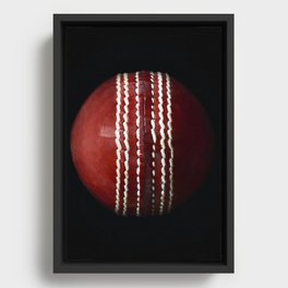 Cricket Ball Framed Canvas
