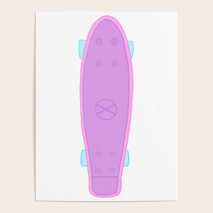 Purple Penny Board Poster by vanta Society6
