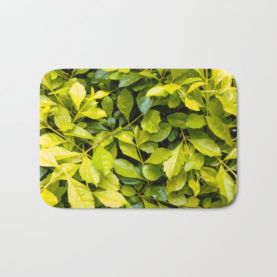 Too much green leaves Bath Mat