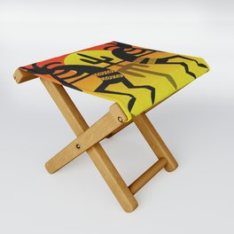 Southwest Kokopelli Desert Sunset Folding Stool