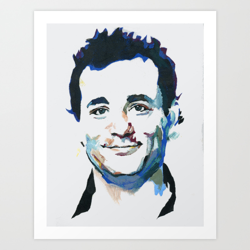 Bill Murray Abstract Art Print By Girllikethesea Society6