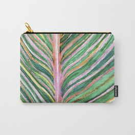 Leaf Watercolor Close-up Carry-All Pouch