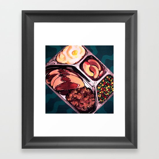 TV Dinner Framed Art Print