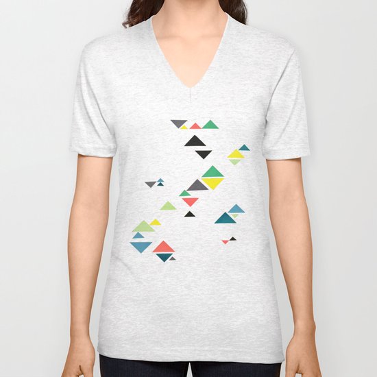 Triangles Unisex V-Neck