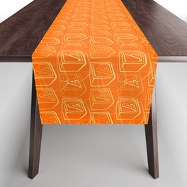 children's pattern-pantone color-solid color-orange Table Runner