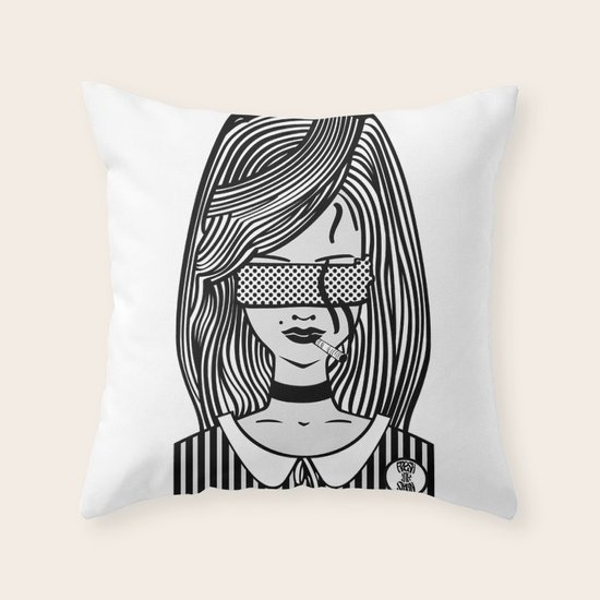 self-portrait Throw Pillow