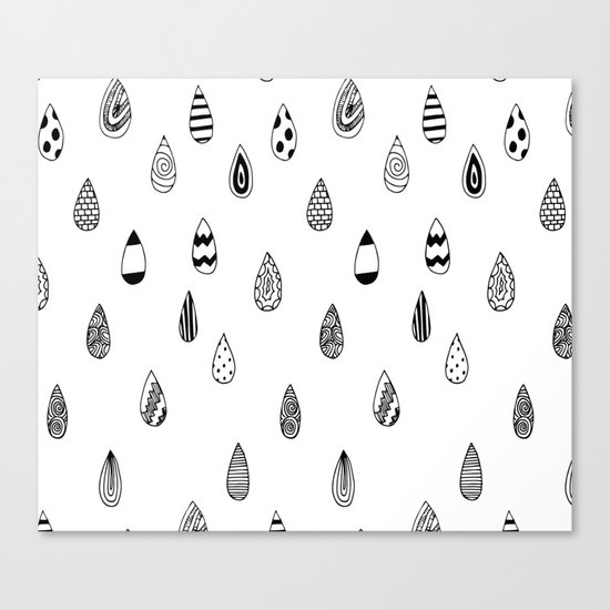 Raindrops of fun Canvas Print