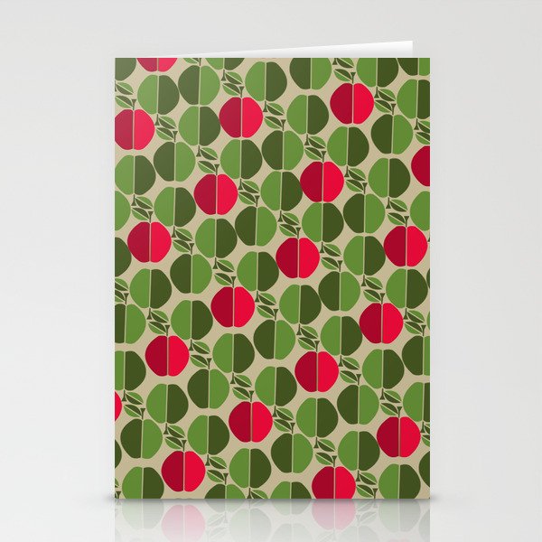 Red and green apples Stationery Cards