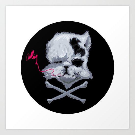 MURDERKITTEN Art Print