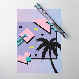 Memphis Pattern 25 - Miami Vice / 80s Retro / Palm Tree Wrapping Paper