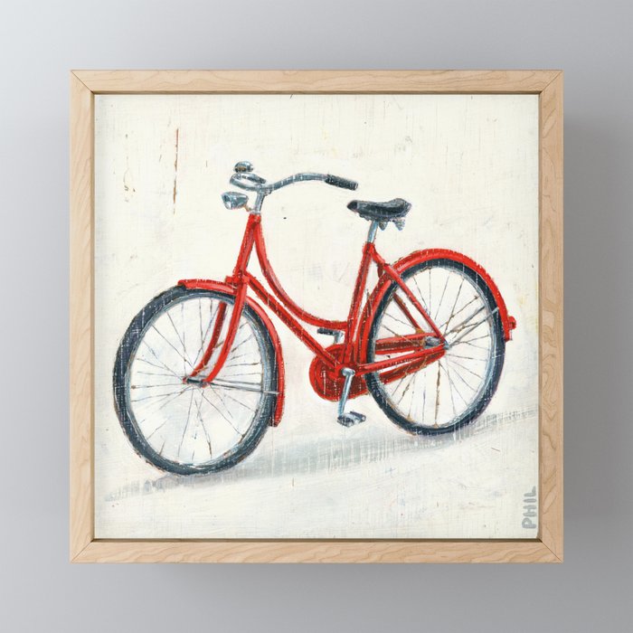 bicycle/ fahrad Framed Mini Art Print