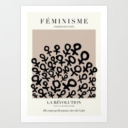 L'ART DU FÉMINISME XI — Feminist Art — Matisse Exhibition Poster Art Print