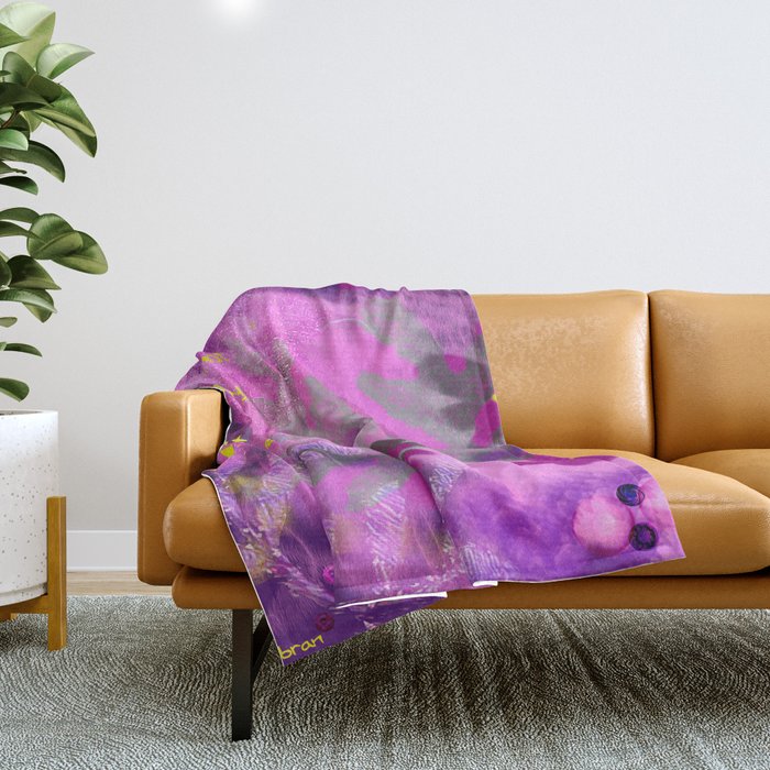 Beauty is not a need but an ecstasy Throw Blanket