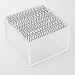 Hand-drawn Stripes in Black and White Acrylic Box