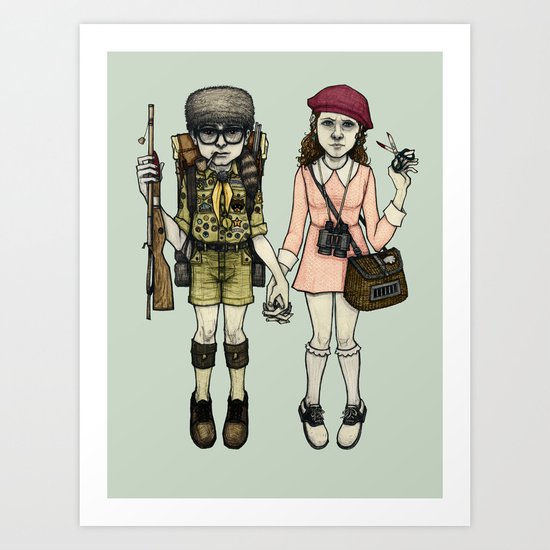SAM and SUZY Art Print