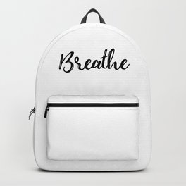 Breathe | Black & White Backpack