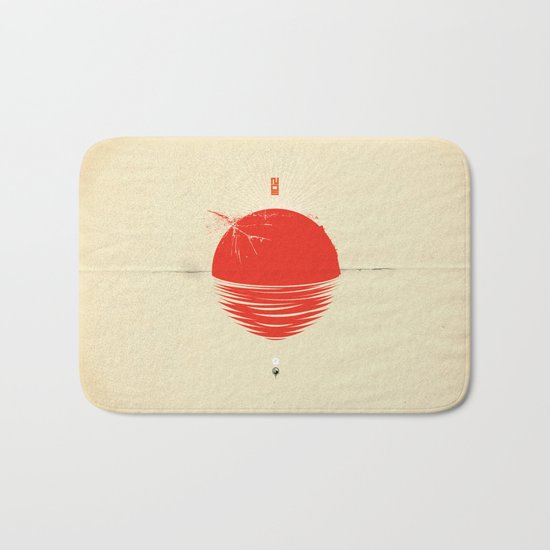 Japan relief poster/all proceeds will go to "Peace Winds" Bath Mat