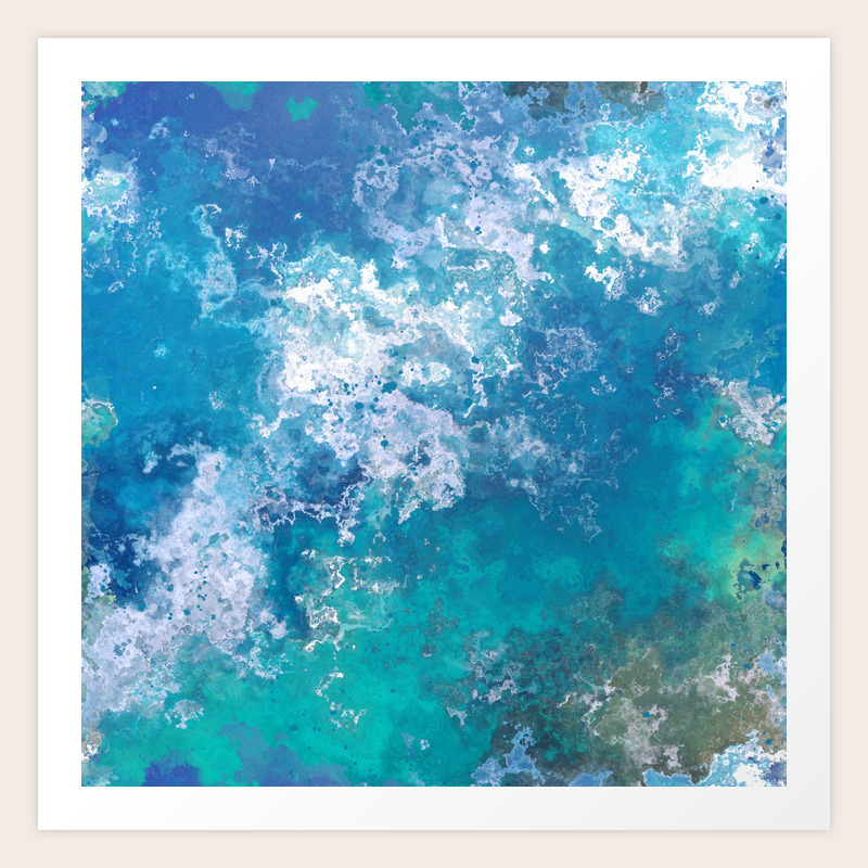 The Ocean From Above Art Print By Jackgparker Society6