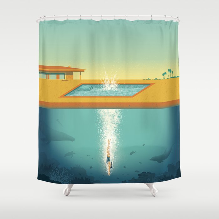 Beneath the Surface Shower Curtain