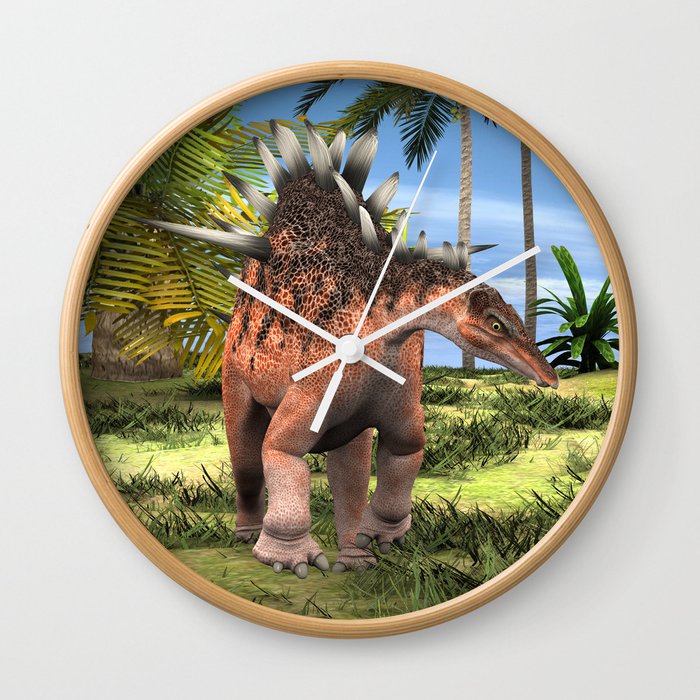 Dinosaur Kentrosaurus Wall Clock