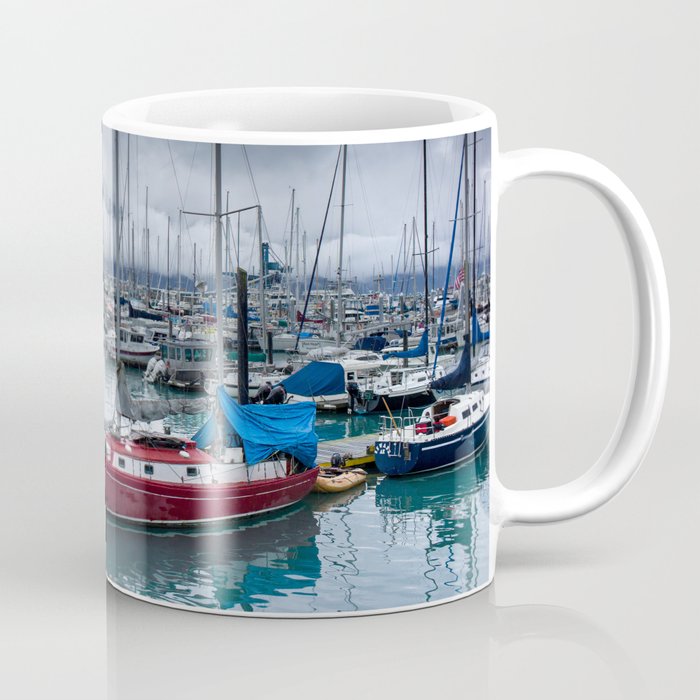 The Alaskan Small Red Boat Coffee Mug