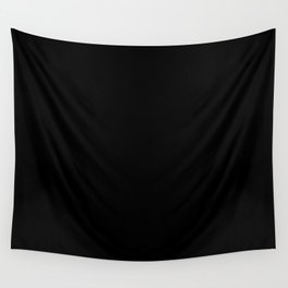 Pure Black - Pure And Simple Wall Tapestry