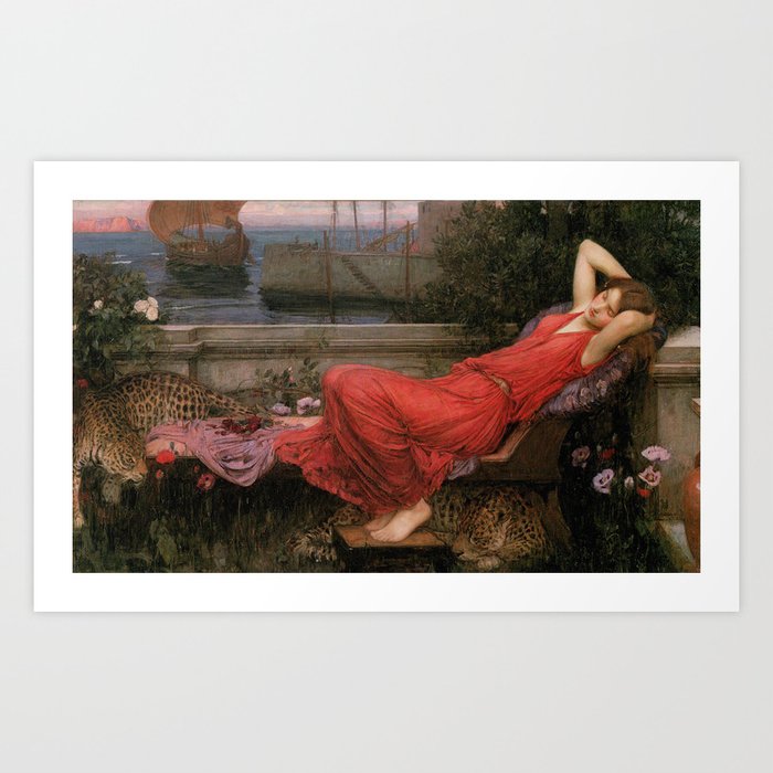 Ariadne, John William Waterhouse Art Print by Historia Fine Art Gallery ...