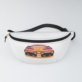 Halloween Costume Twin Cats Retro Vintage Style Fanny Pack