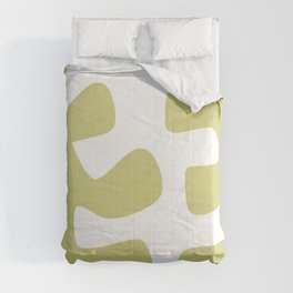 Abstract minimal plant color block 24 Comforter