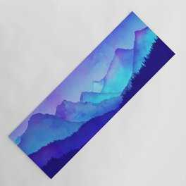 Cerulean Blue Mountains Yoga Mat