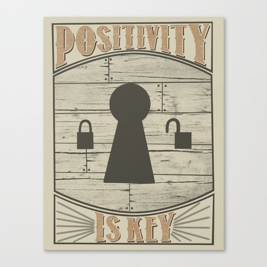 Positivity Is Key v.2 Canvas Print
