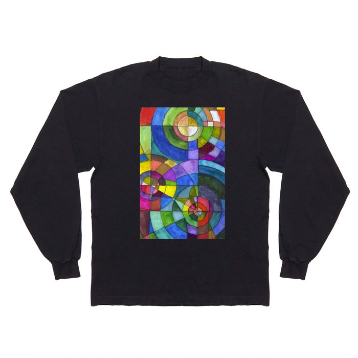 a la Sonia Delaunay - Orphism Abstract painting,  Long Sleeve T Shirt