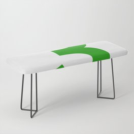 Number 3 (Green & White) Bench