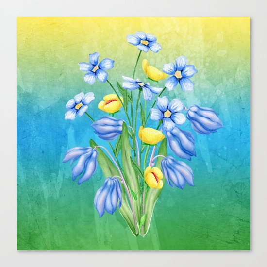Flowers Bouquet #23 Canvas Print