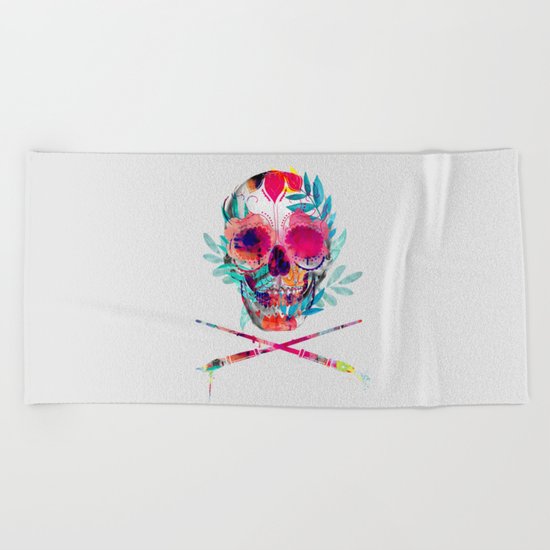 Skull III Beach Towel