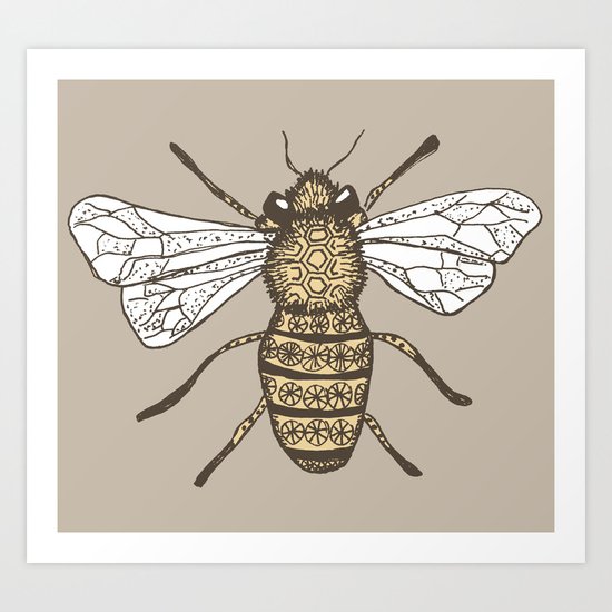 Bee Art Print