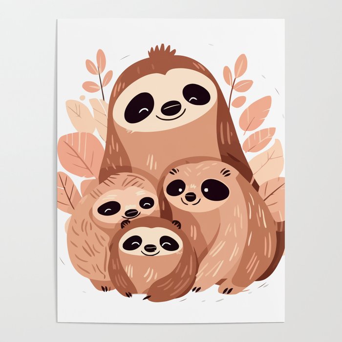 Cute Sloth Poster