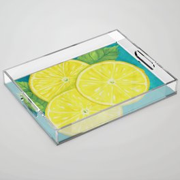 Lemon Slices in Repose Acrylic Tray