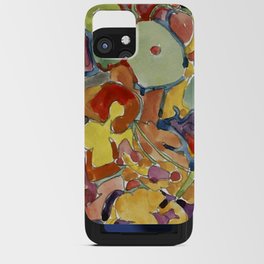 Abstract Flowers iPhone Card Case