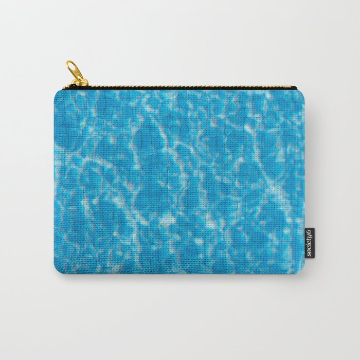 Blue pool water texture - fresh water background Carry-All Pouch