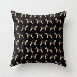 Airedale Terrier pattern minimal pet portrait dog gifts dog breeds dog lover Throw Pillow