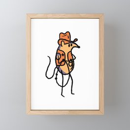 Cow Rat Framed Mini Art Print